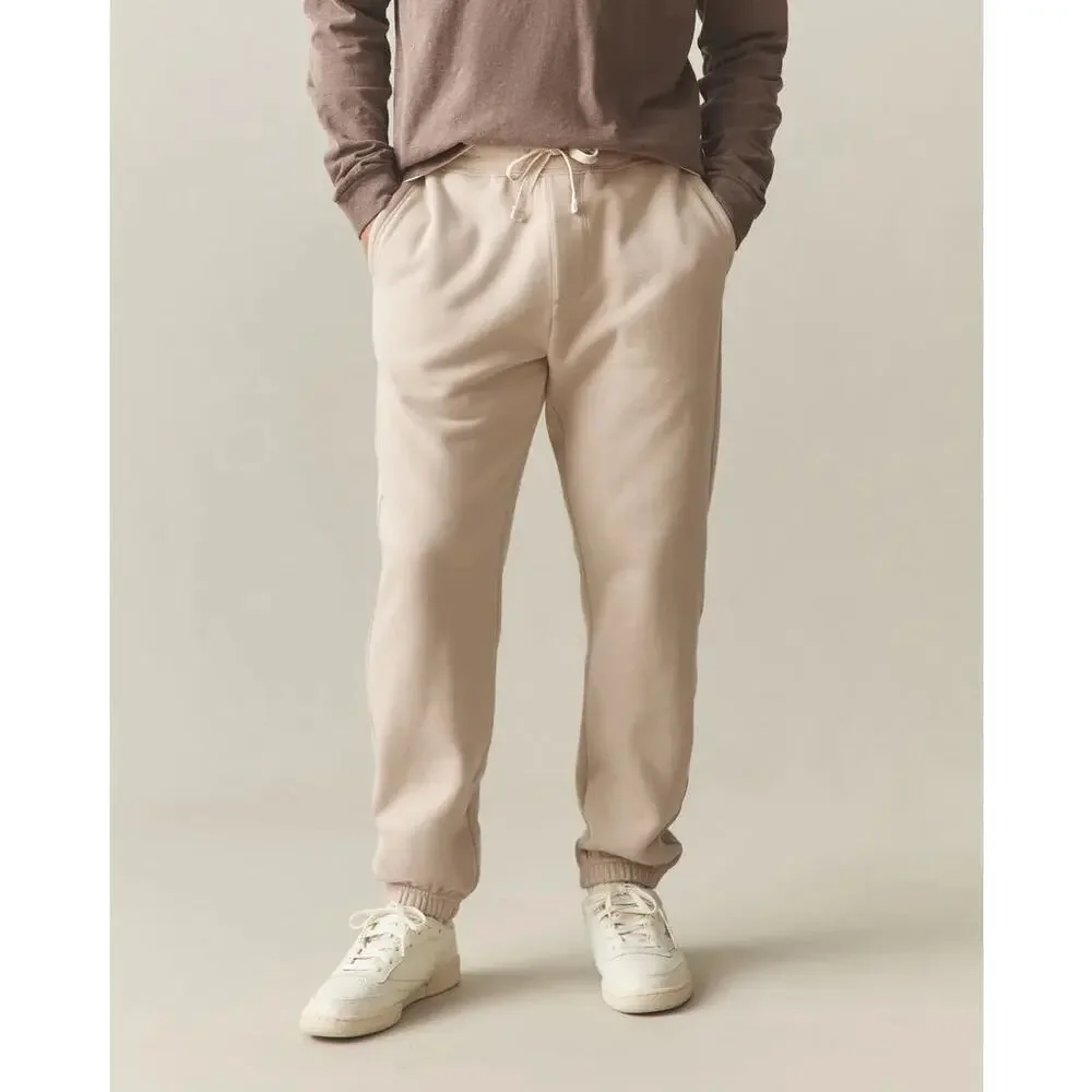 NWOT American Giant Men's Classic Sweatpant Jogger Cobblestone Tan Size Medium